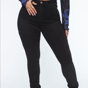 Cargo jeans fashion nova